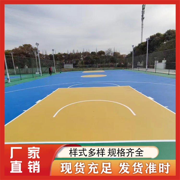 硅PU球场 塑胶网球场地 渗水性好 经济适用 锘隆体育设施