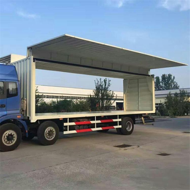 定做12米汽车40尺货运集装箱 液压展翼开顶物流集装箱子 储藏运输