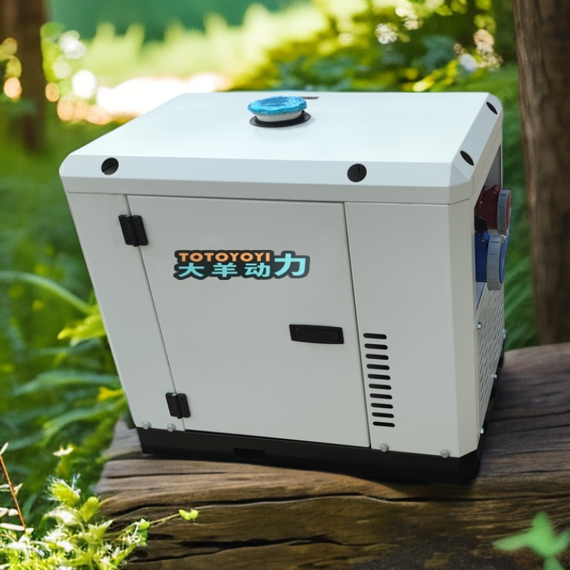 静音移动式5KW6KW7KW8KW小型柴油发电机单相220V三相380V应急车载