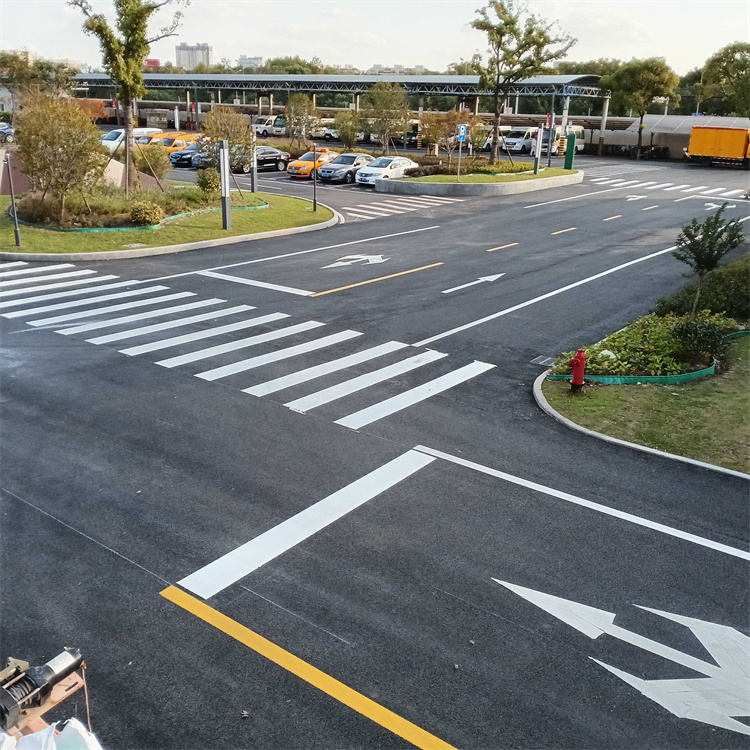 热熔标线 划线施工 交通安全 市政道路 反光度好 支持定制