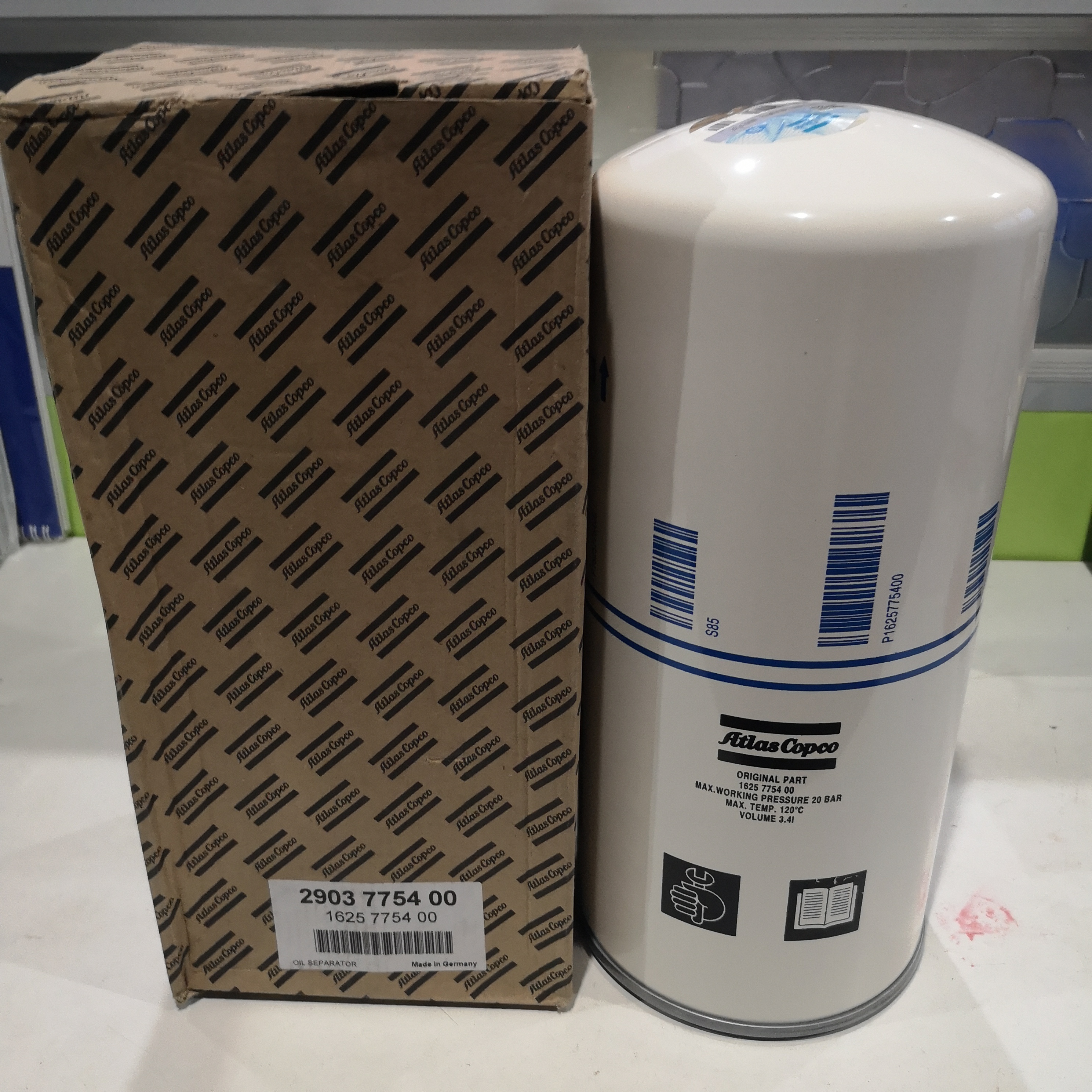 阿特拉斯空压机配件 油气分离器1625775400  GA22 GA30机型用
