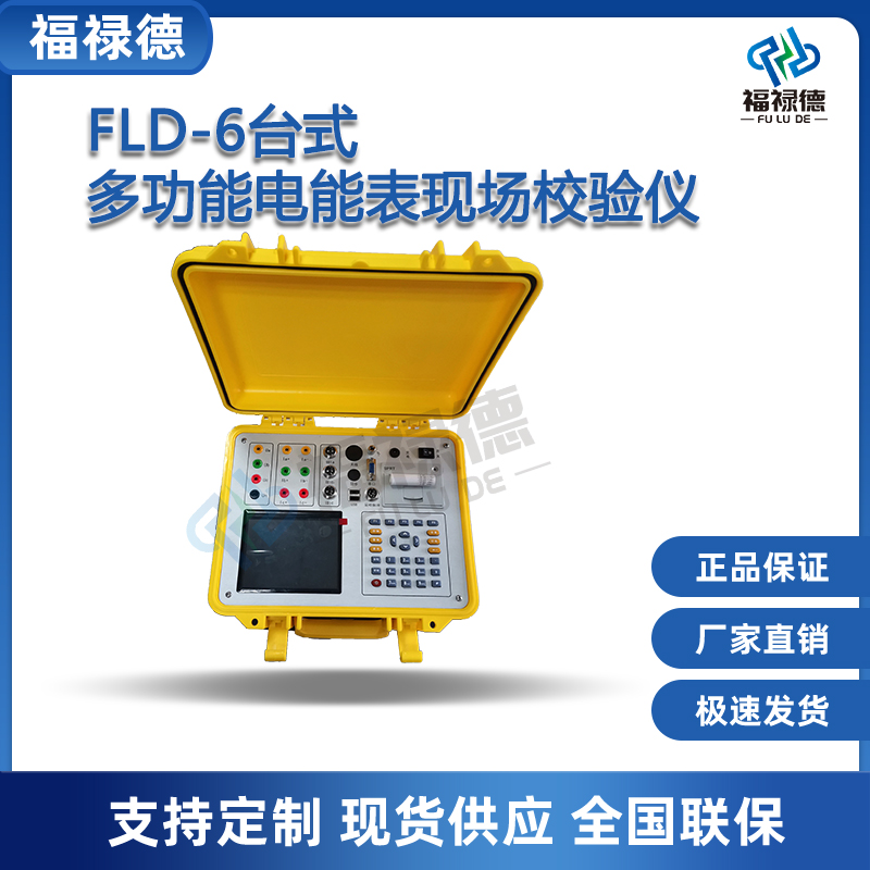 福禄德FLD-6台式多功能电能表现场校验仪三相工频交流电参数测试