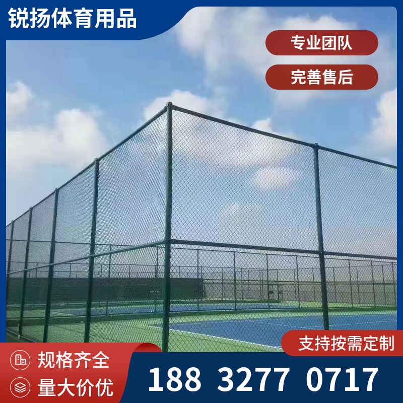 校园活动场地围栏生产体育场围网镀锌丝包塑球场护栏