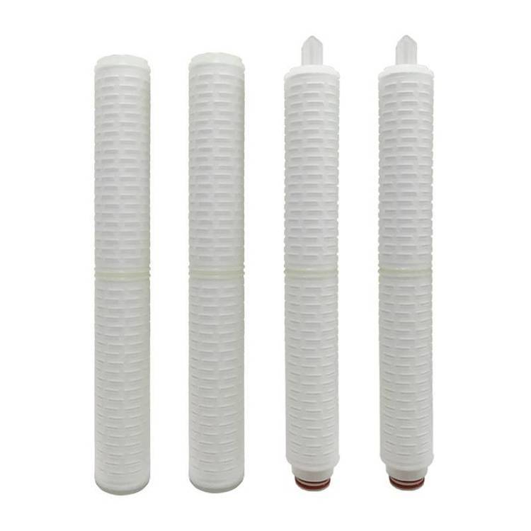 20寸0.22um微孔折叠滤芯 饮料用水处理净水器过滤芯聚丙烯pp棉