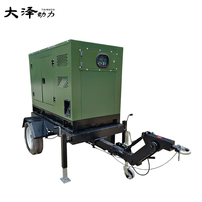 拖车款柴油发电机75kw图片