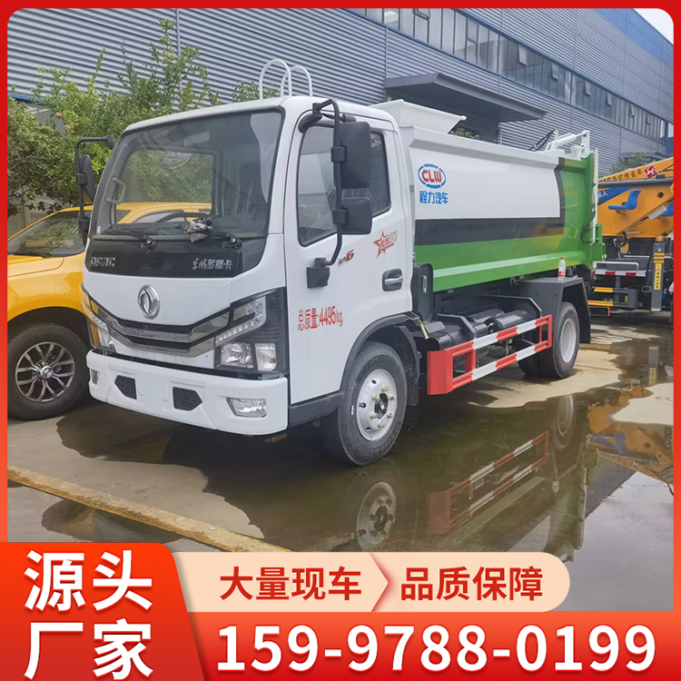 东风D6蓝牌简易款餐厨垃圾车 地下室5方餐厨垃圾车 酒店泔水车