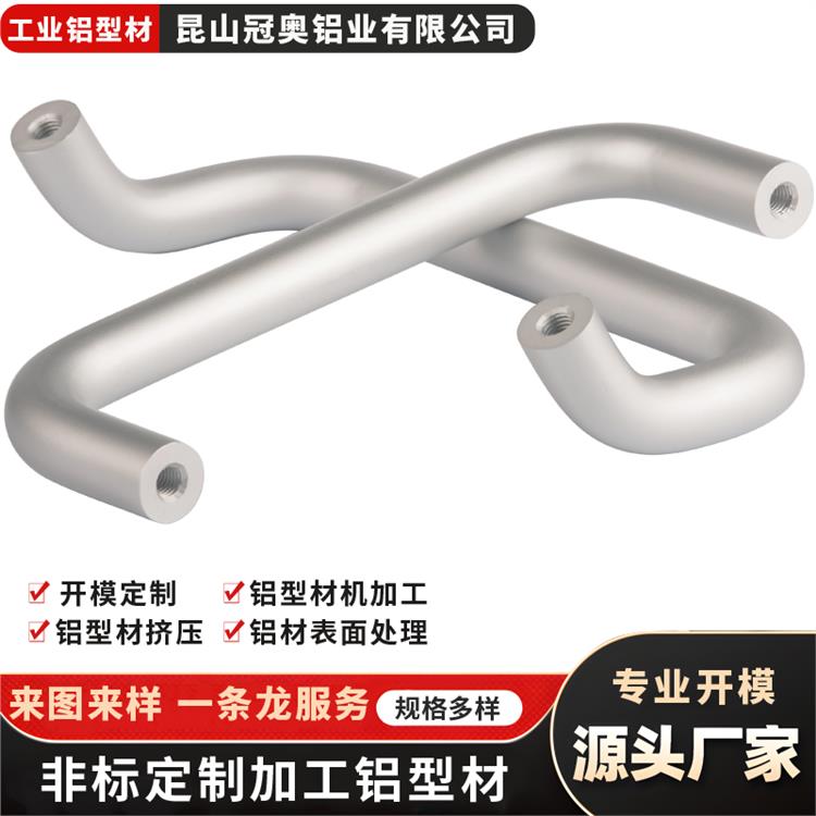 冠奥铝业 铝合金散热外壳 推拉门把手 防滑耐磨