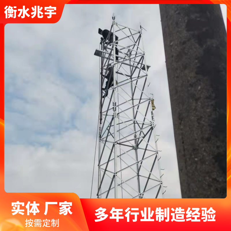 三角楼顶避雷装置圆钢通讯塔钢结构避雷塔不锈钢热镀锌角钢防雷塔