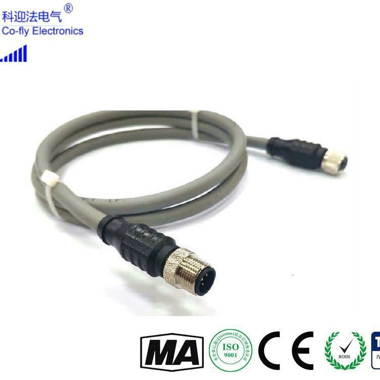 Devicenet协议预制M12连接器 5芯屏蔽型 KYF12K5ZT-L2M.PB