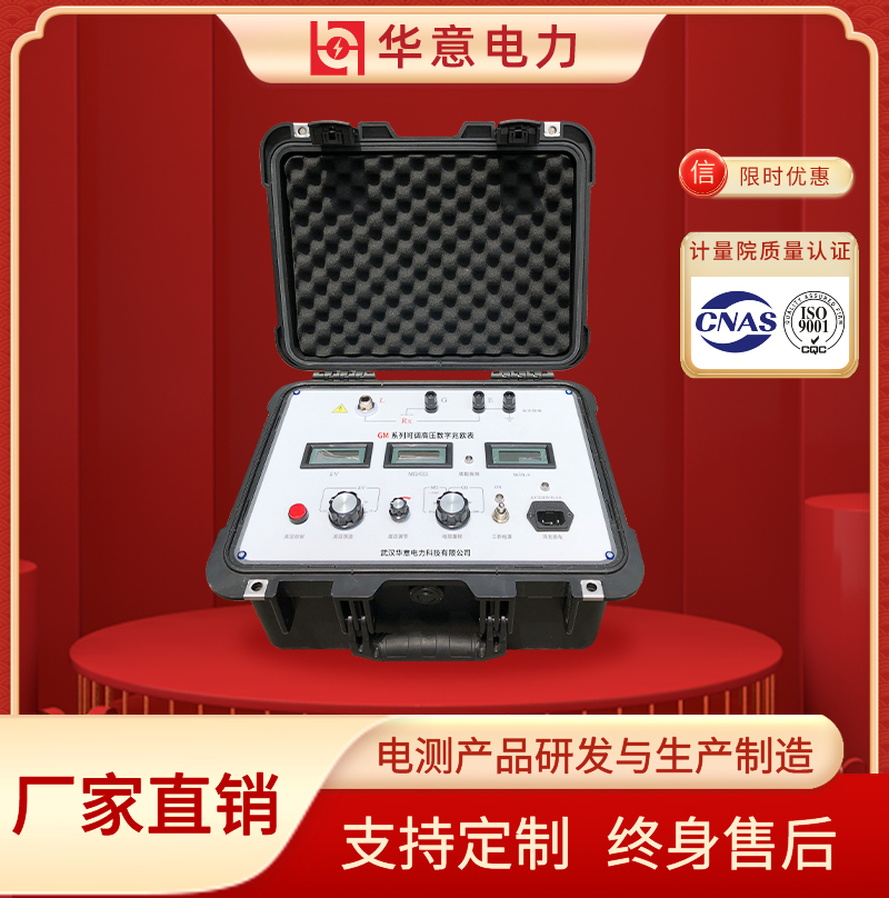 GM系列可调高压数字兆欧表 绝缘电阻测试仪 数显电阻检测仪 华意电力
