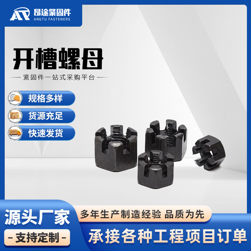 开槽螺母 多少钱生产厂家 昂途紧固件