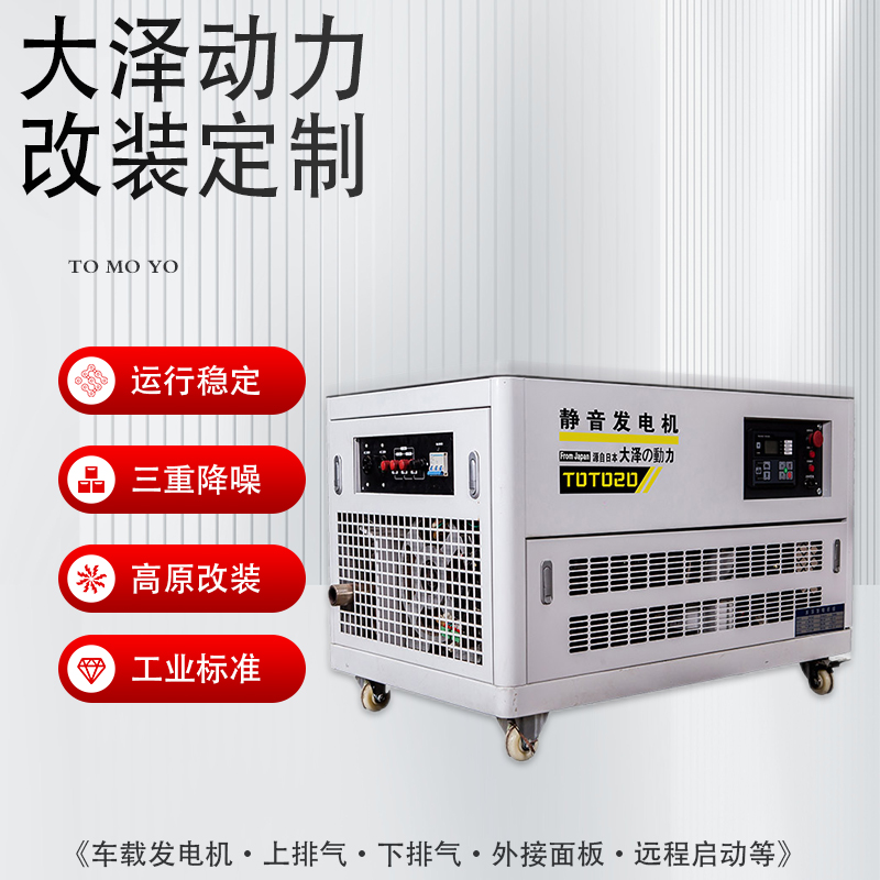 大泽动力10kw静音汽油发电机组TOTO10