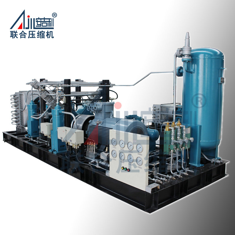 CNG加气站压缩机VF-0.32/(30-200)-250 , 输送、增压、稳压 ，风冷 带罩壳