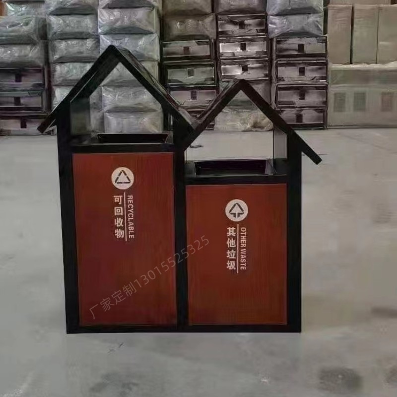 仿古式户外垃圾桶定做非标果皮箱定制 垃圾桶厂家久远环卫