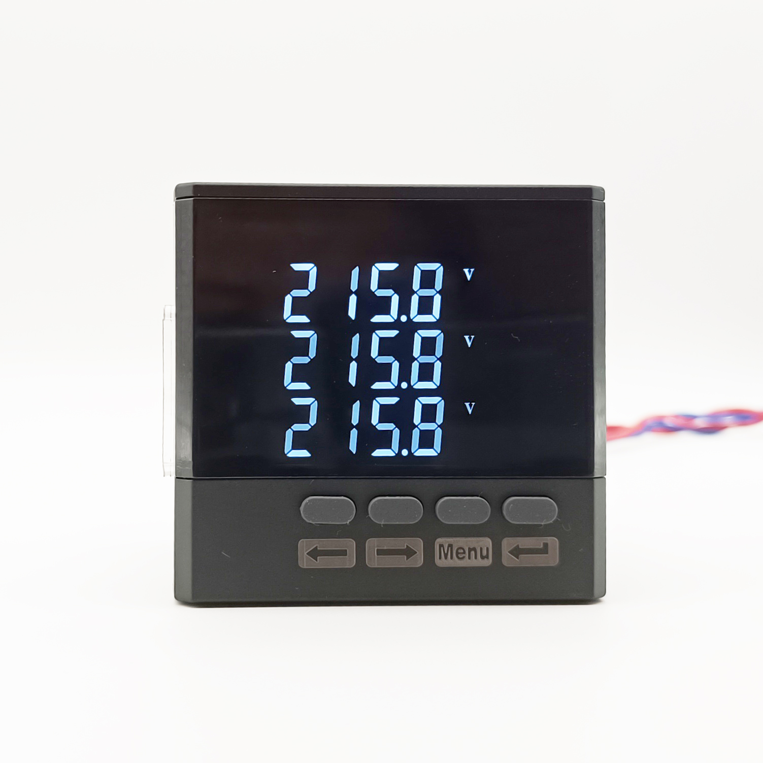 仕盈电气LCD液晶三相交流电压表智能电力仪表Modbus-RTU RS485通讯