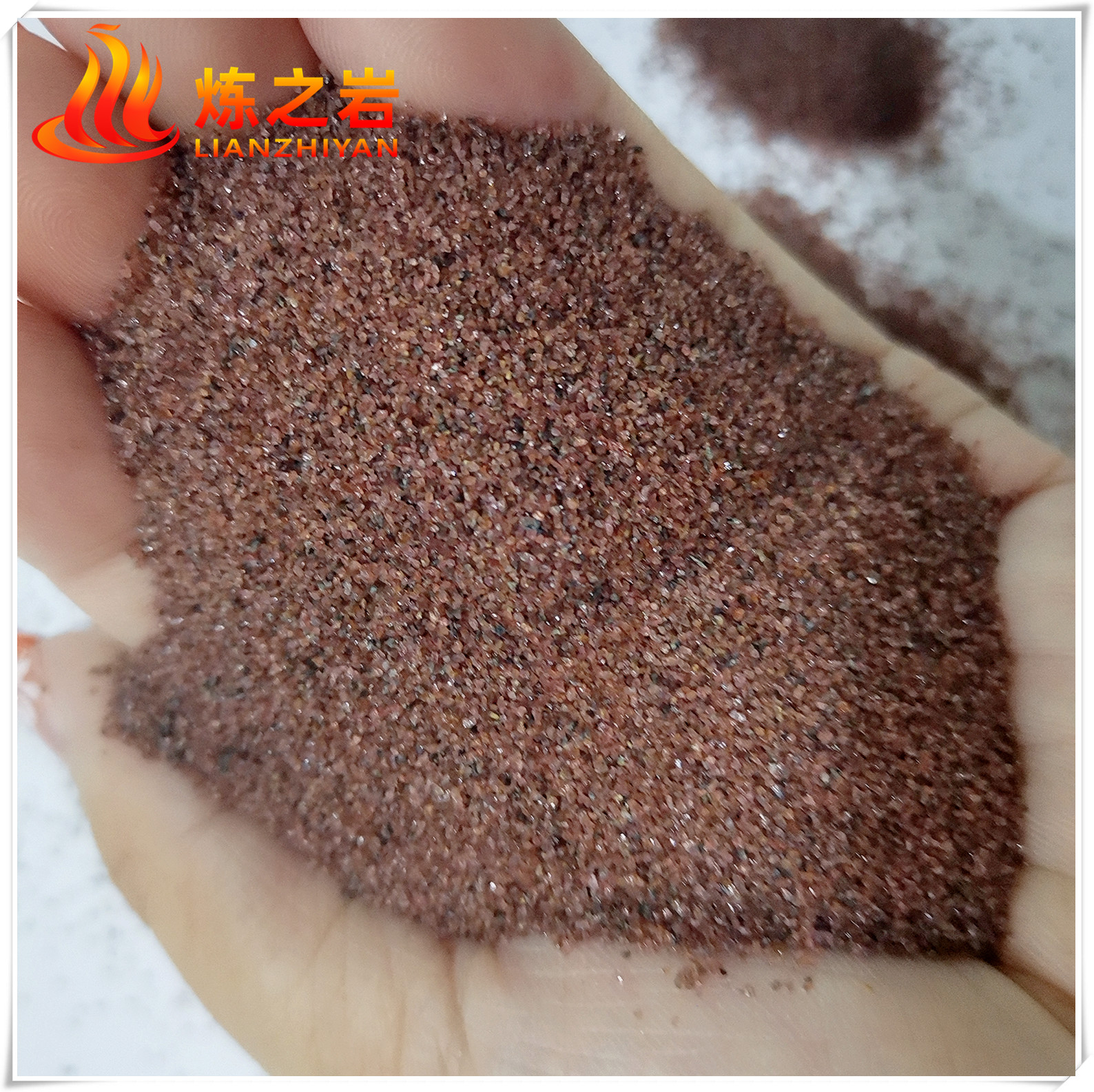 水刀砂 80 目粉色石榴石砂 岩板玻璃金属水切割砂 厂家供应
