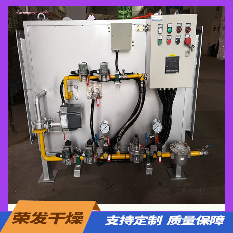 燃气热风炉 燃料通过燃烧器燃烧，产生高温燃气