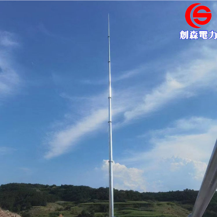 天线杆升降避雷针通讯基站避雷塔三角楼顶避雷接闪杆