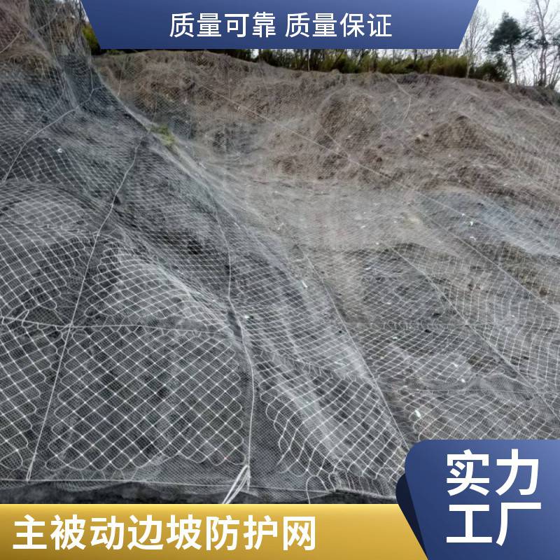 边坡防护网 主动被动钢丝网 山体加固防护用 结实抗用