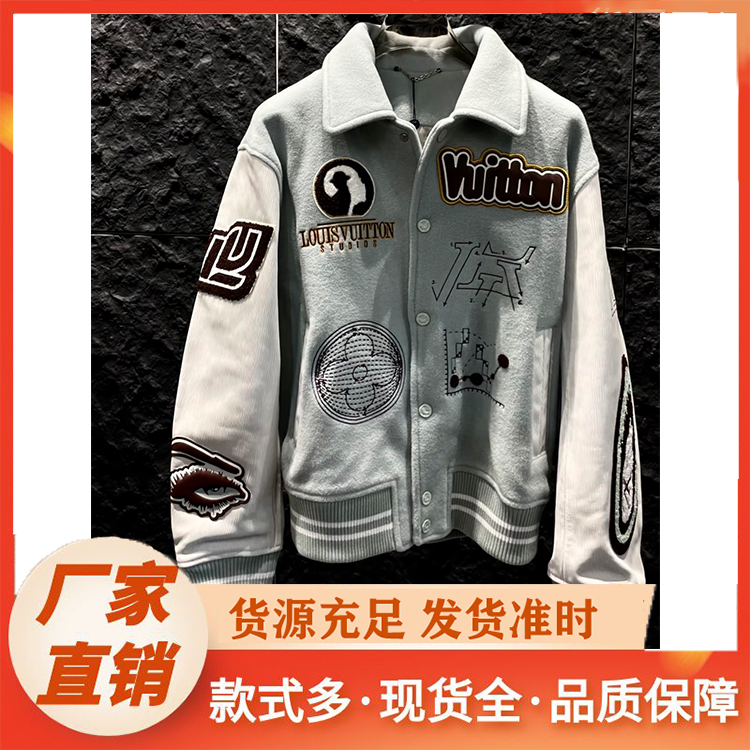 广州服装厂家 男士潮款棒球服飞行夹克外 套高级感
