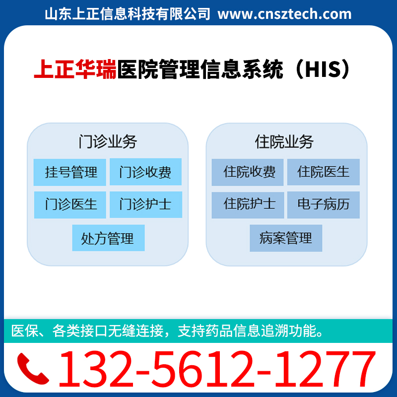 上正华瑞医院管理系统软件HIS系统
