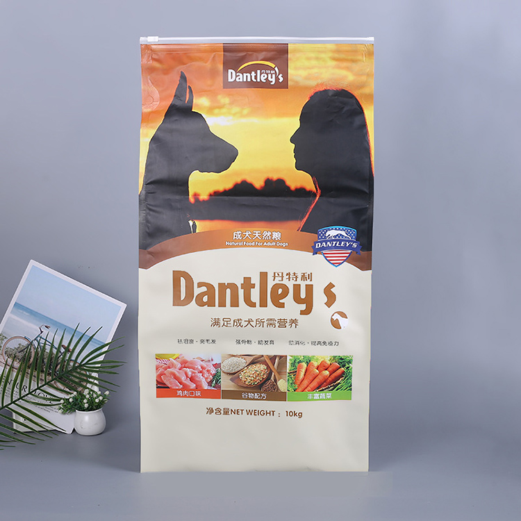 八边封宠物食品包装袋 彩印自立铝箔猫粮狗粮袋