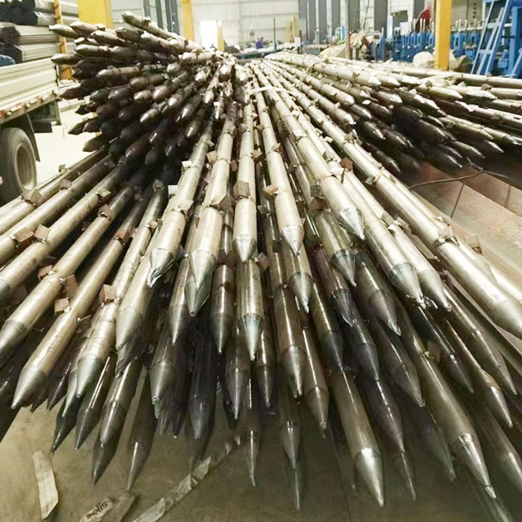 注浆管生产厂家 煤矿隧道地质钻探用无缝钢管车丝打孔加工