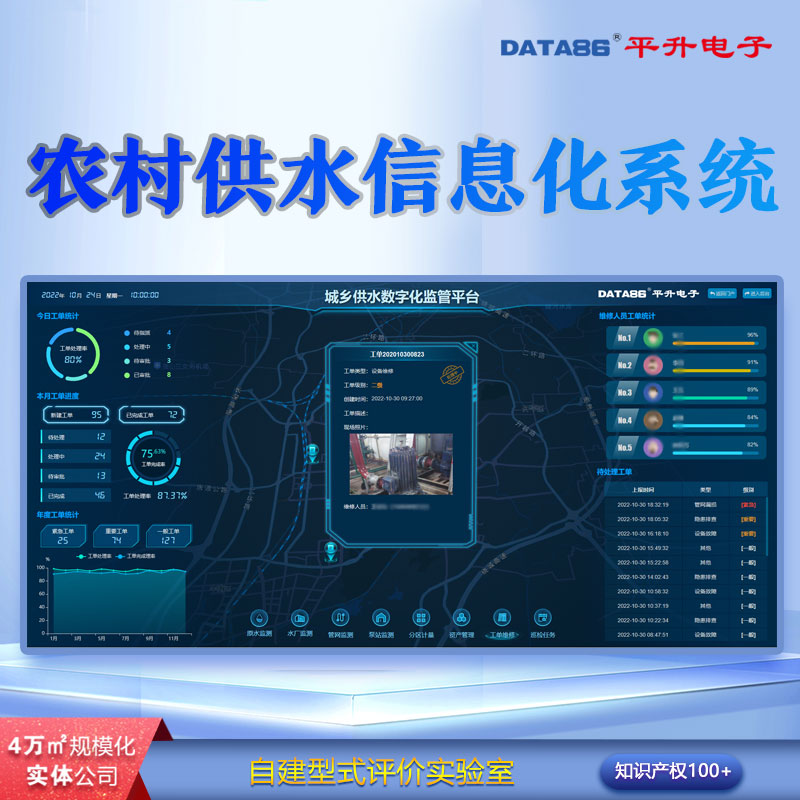 智慧水务管理系统 城乡供水智能化解决方案 农村供水数字化可视化系统