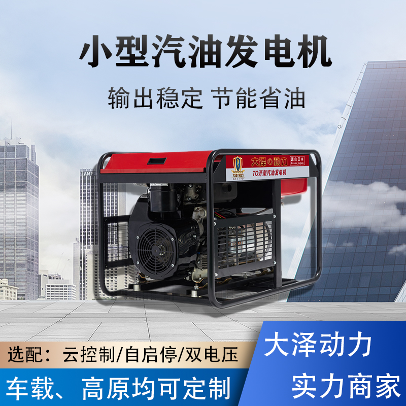 冷库应急12KW开架汽油发电机 TO13000ET-V