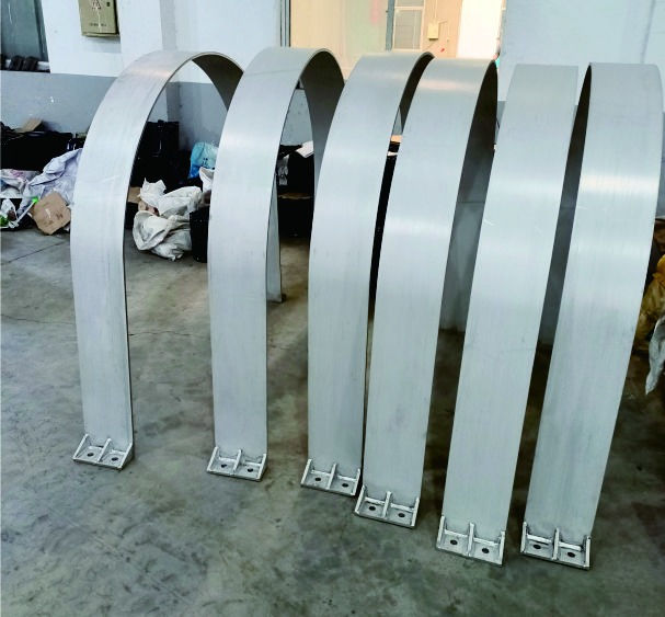 1400x200不锈钢抱箍管卡 管道固定U型卡箍 10mm厚钢板