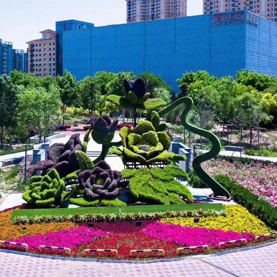 户外仿真植物雕 景区园林节日大型绿植雕