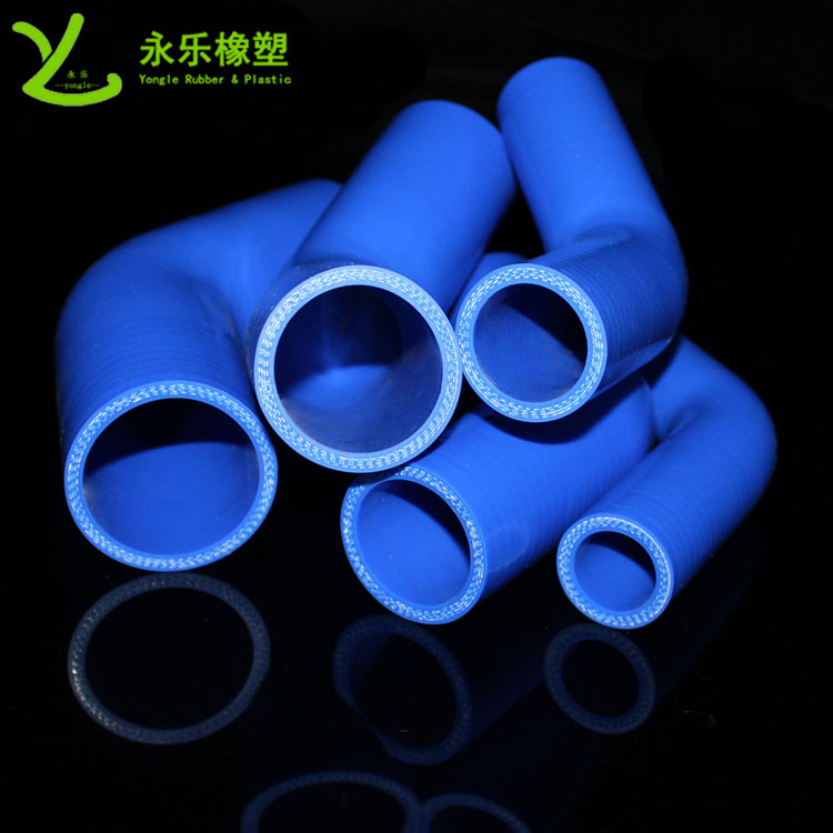 汽车编织硅胶弯管 耐高温硅胶编织管厂家