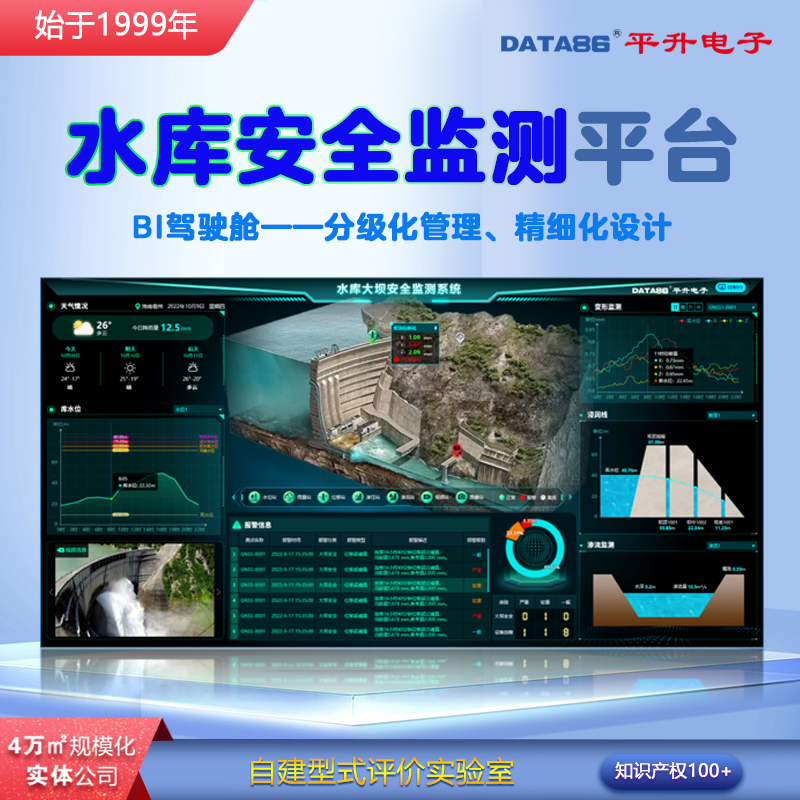 水库自动化安全监测预警平台 小型水库安全监测能力提升项目 水库安全监管软件