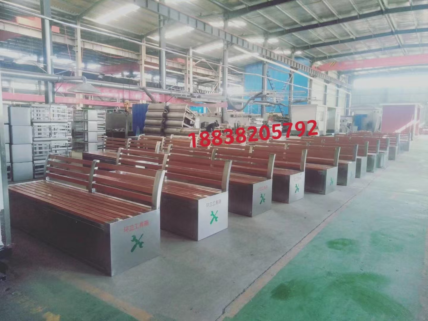 不锈钢环卫工具箱 镀锌板保洁员工具箱 环卫工人保洁收纳座椅箱