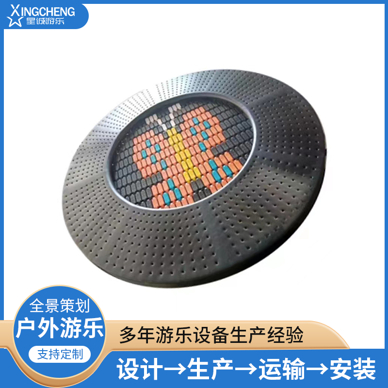 公园小区儿童蹦床定制 户外地蹦床娱乐设施