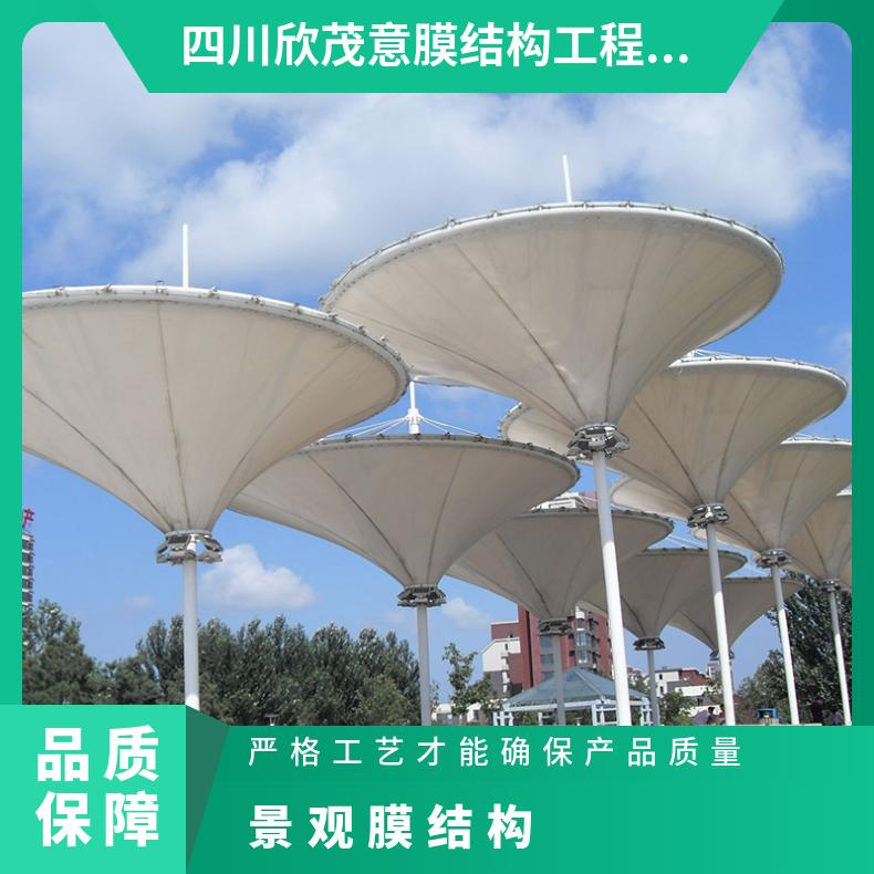 公园广场景观膜结构看台造型多样美观大方测量设计/安装可定制