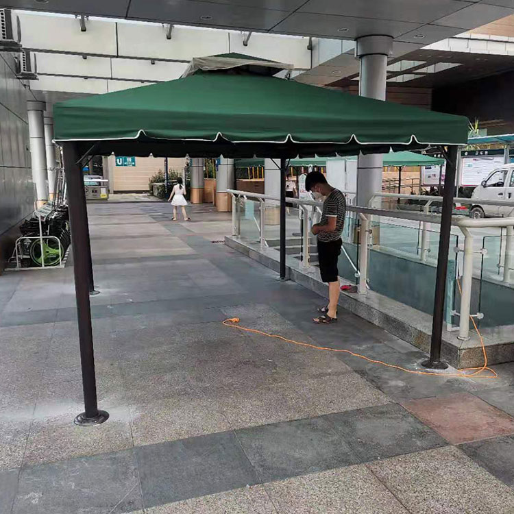 成都庭院罗马棚厂家 鑫屹伸缩遮阳棚定制 防晒防雨 经久耐用
