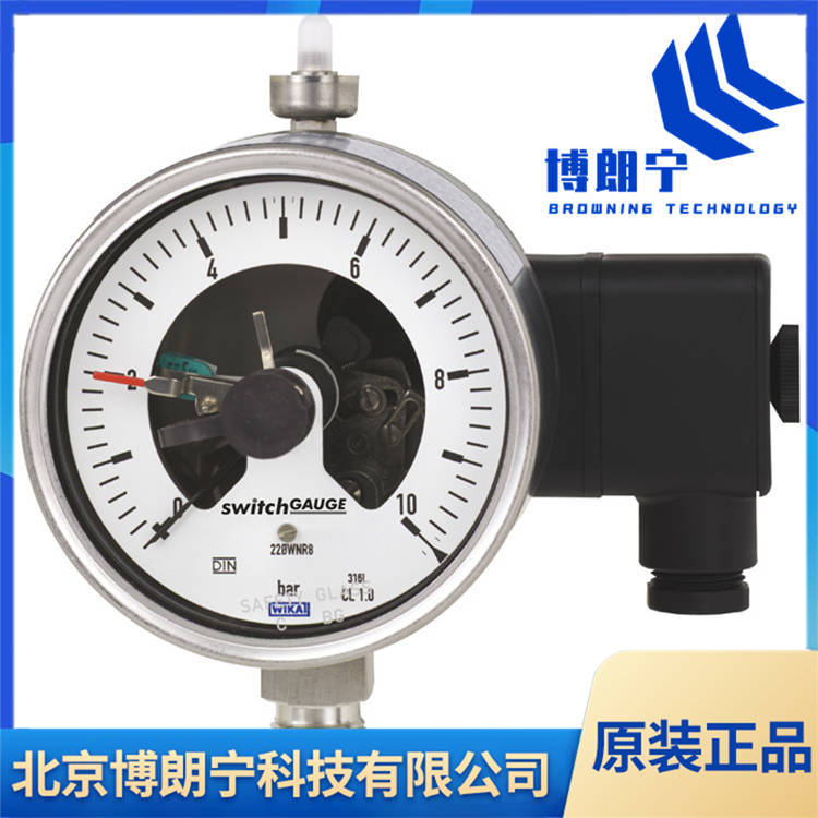 wika压力表 博朗宁 黄铜波登管径向压力表