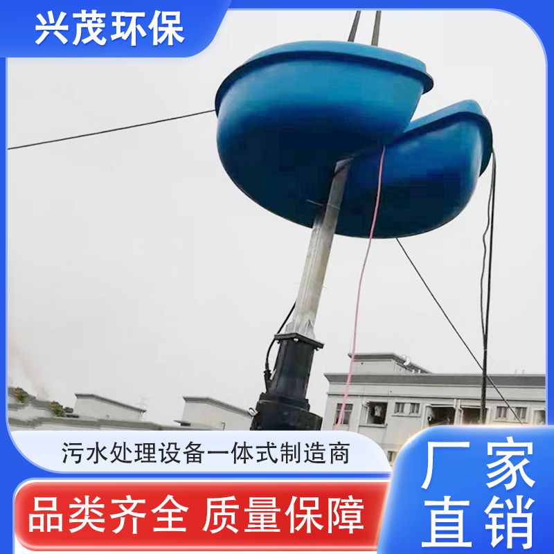 固定式环流搅拌器 运行平稳耐腐蚀推力大 潜水浮筒搅拌机
