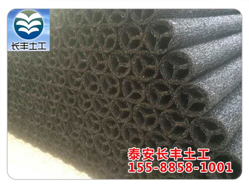 厂家供应dn盲管  塑料透水盲沟管排污过滤渗排水管 中空多孔隙纤维管
