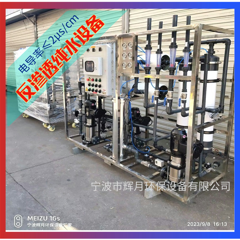 纯水设备厂家 除氯离子水处理设备 辉月双级反渗透设备