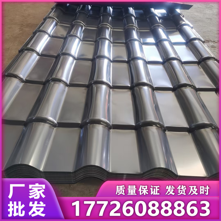 彩钢仿古竹节瓦 仿树脂瓦800 生产厂家