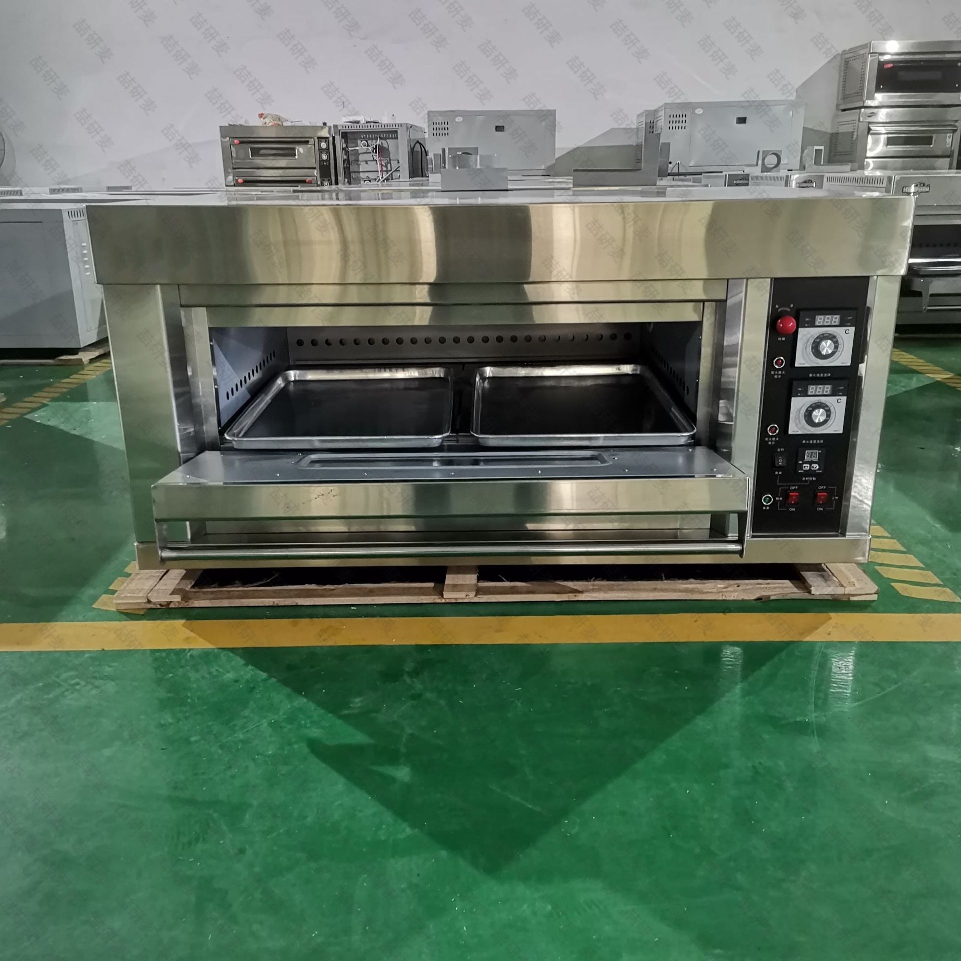 一层两盘燃气型烤箱 商用多功能烤箱 西饼屋小型烘焙设备 烘焙炉