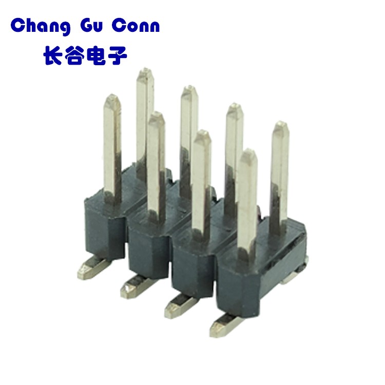 2.54MM间距双排双塑排针 数码相机 摄像机等设备中不同功能模块的连接
