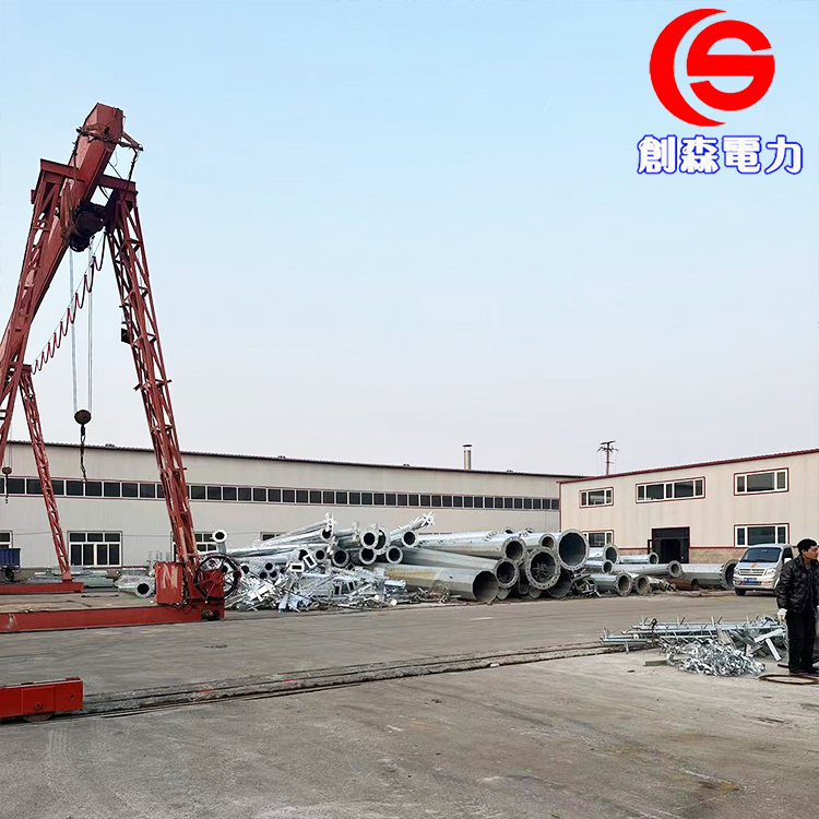10kv钢杆35kv电力钢杆66kv电力钢杆66KV终端钢杆高压金属电线杆