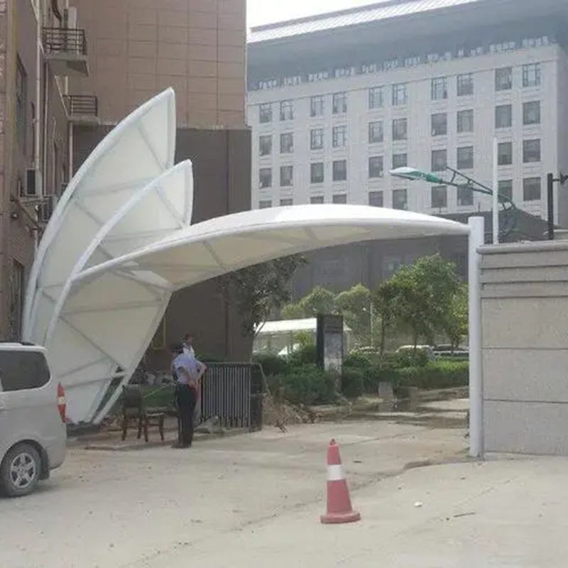 膜结构车棚 张拉膜景观棚遮阳雨棚 多年经验设计团队