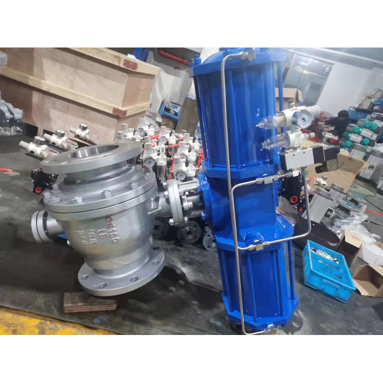 遥控气动球阀 YQ641F 不锈钢法兰国标球阀阀门定制