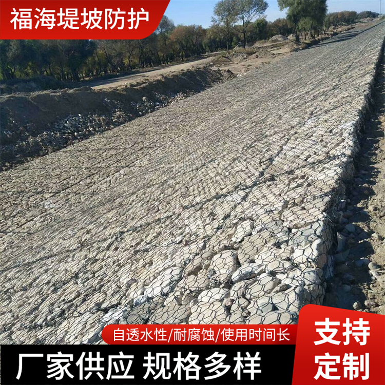 丝径1.8mm 镀锌钢丝雷诺护垫 生态机械编织六角网 河床防止冲刷