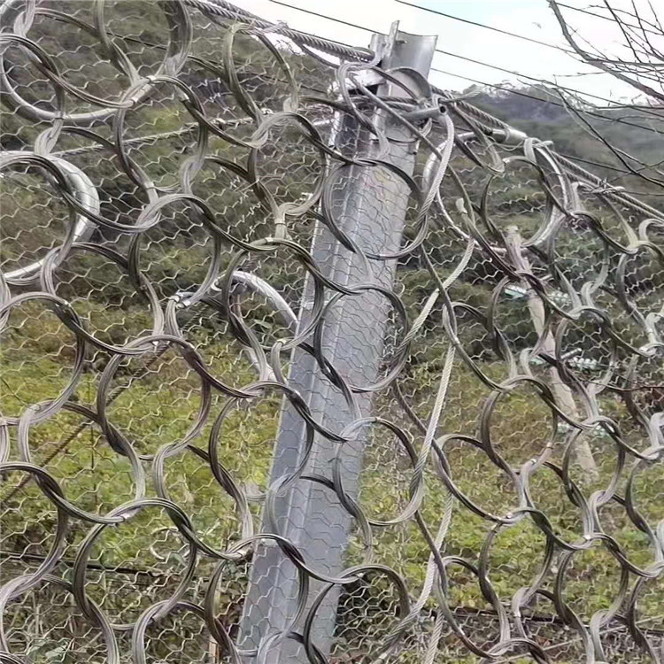 山体隐形绞索网 主动边坡防护网 危岩主动式缠绕网