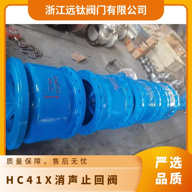远钛HC41X消声止回阀 缓闭静音 二次酸洗 市政工程